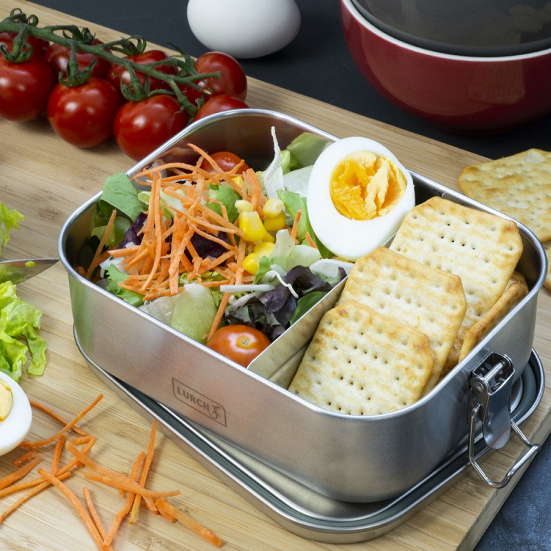 Lunchbox snap boite repas etanche en inox 800 ml - lurch