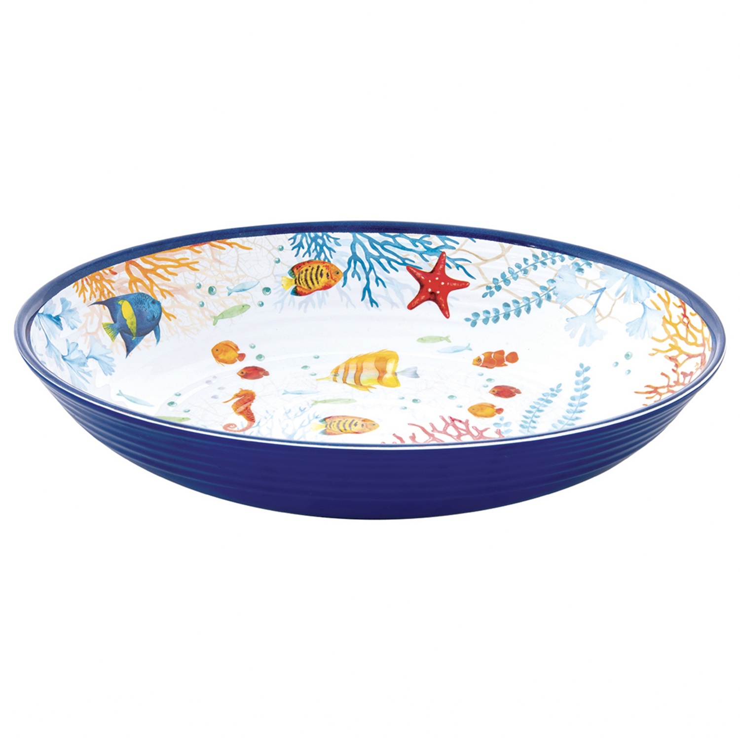 Saladier oval en mélamine 33x23 cm bora bora - easylife