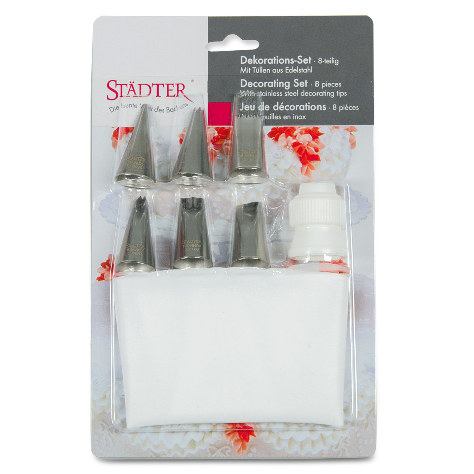 Set douilees 8 pieces inox