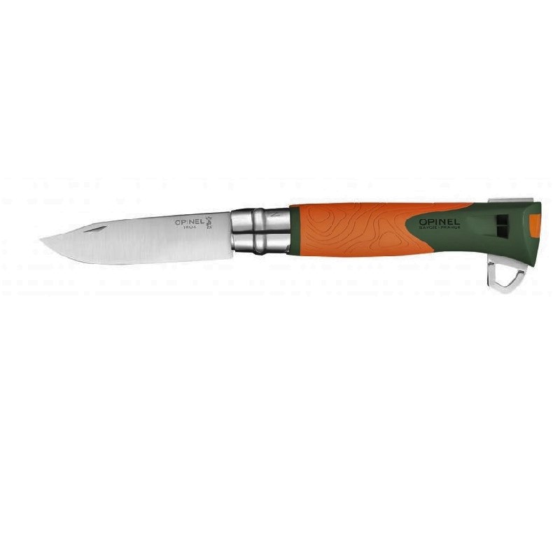 Couteau de poche explore kaki orange tire tique n°12 - opinel 