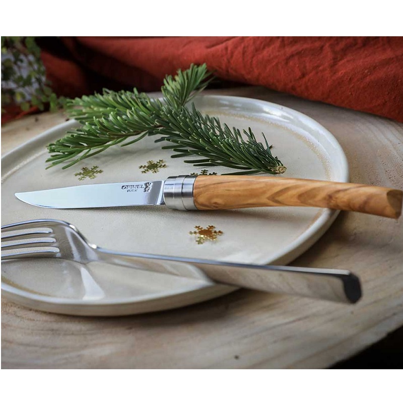 Coffret 4 couteaux table chic olivier - opinel 