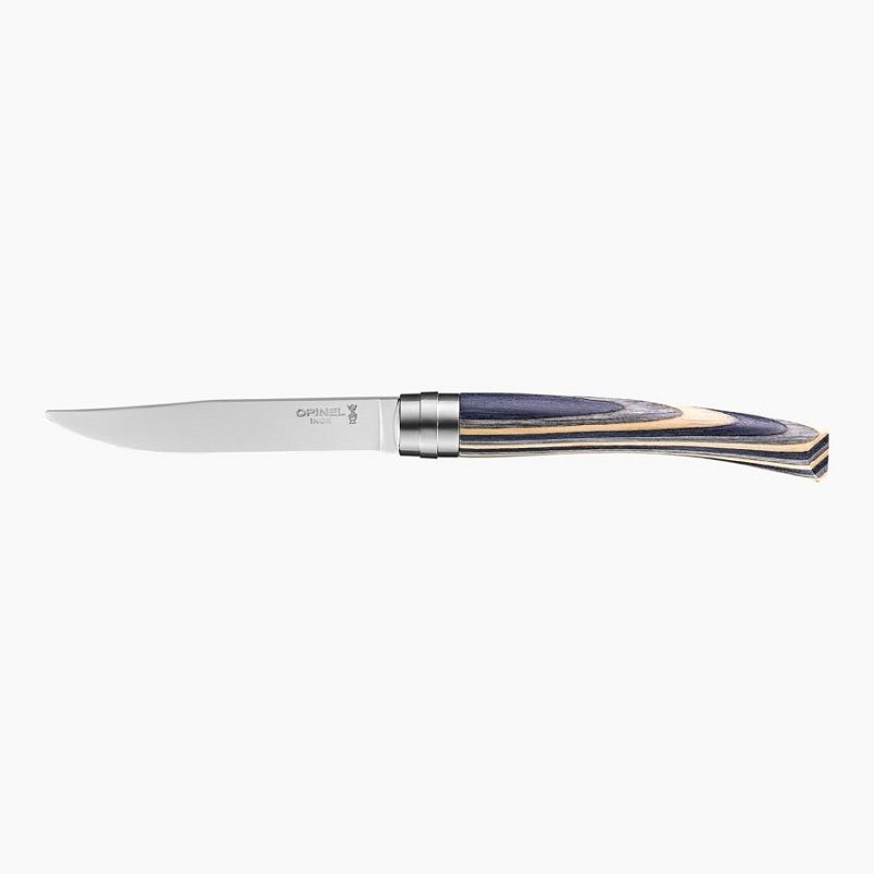 Coffret 4 couteaux table chic bouleau lamelle - opinel 