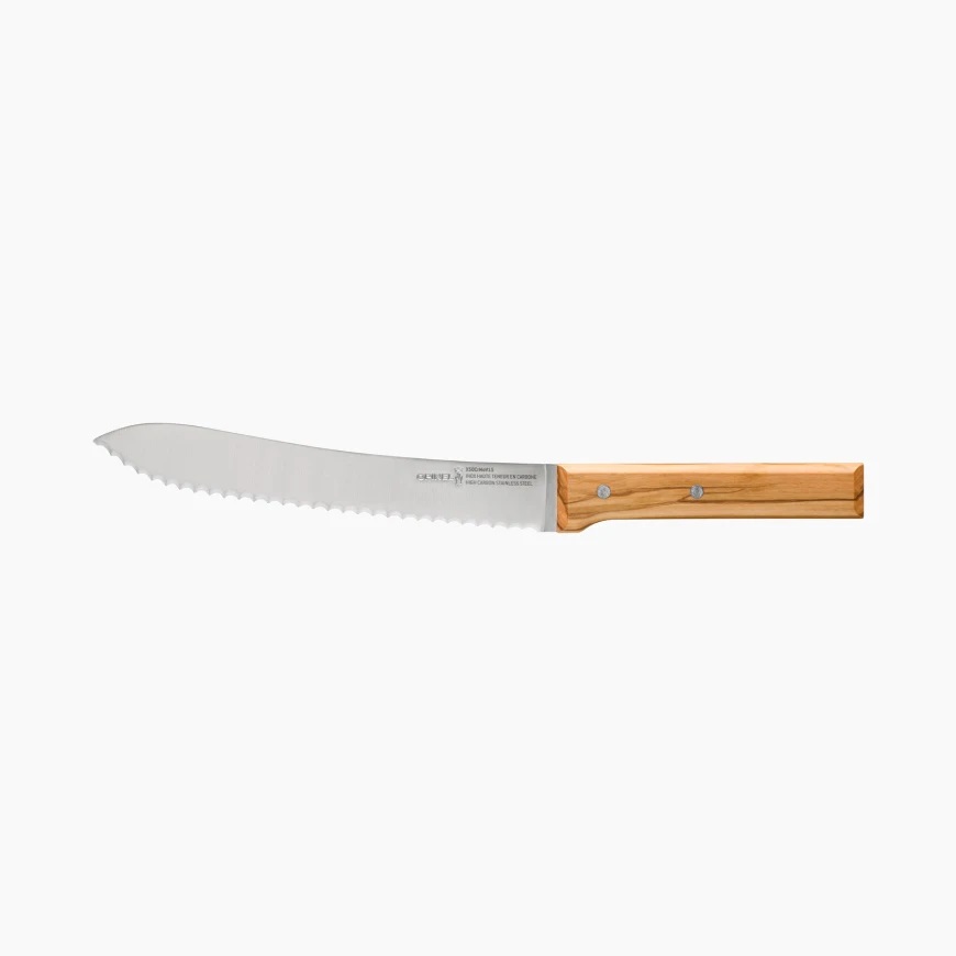 Couteau à pain en bois d'olivier parallèle n°116 - opinel 