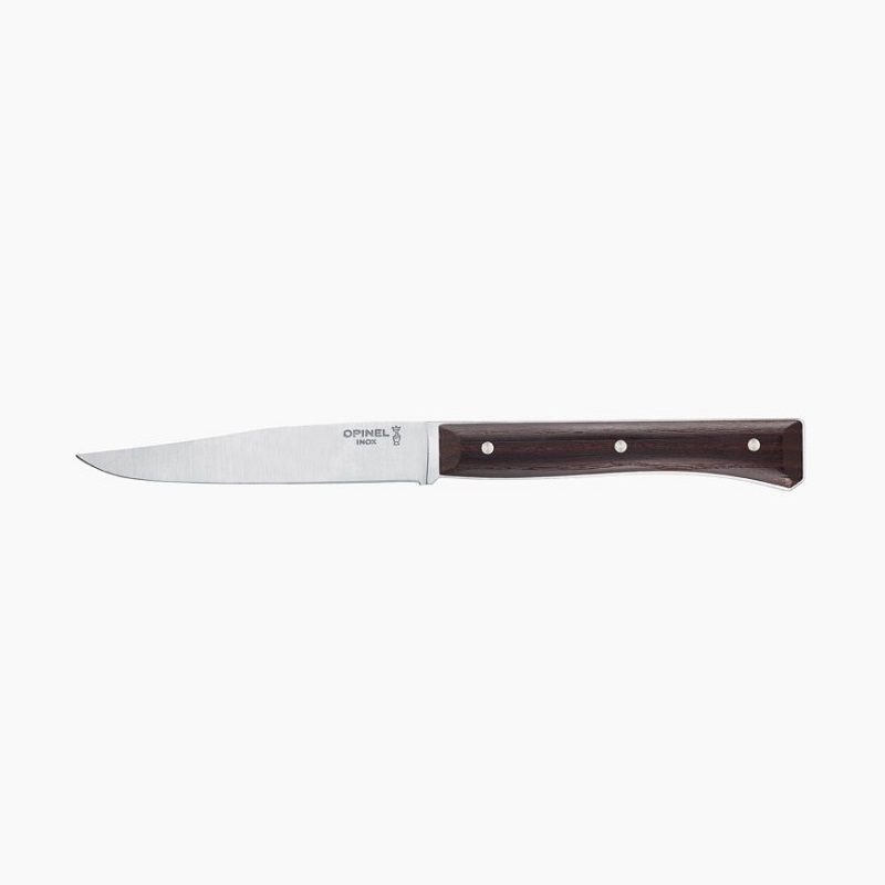 Coffret 4 couteaux de table facette frene sombre - opinel 
