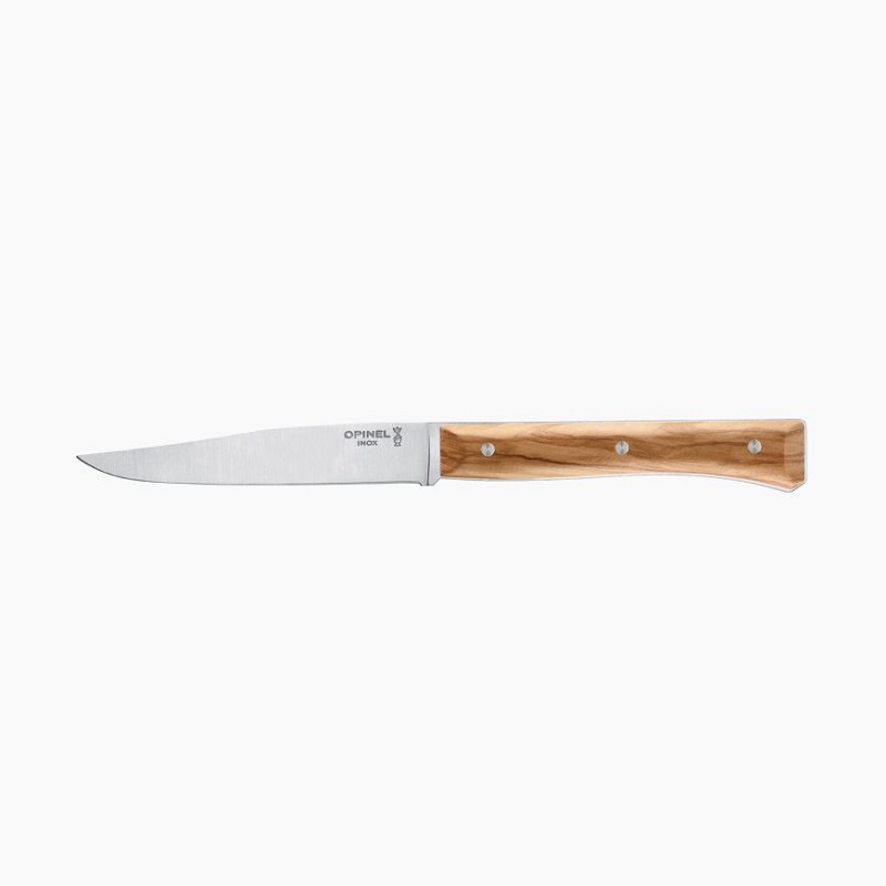 Coffret 4 couteaux de table facette olivier - opinel 