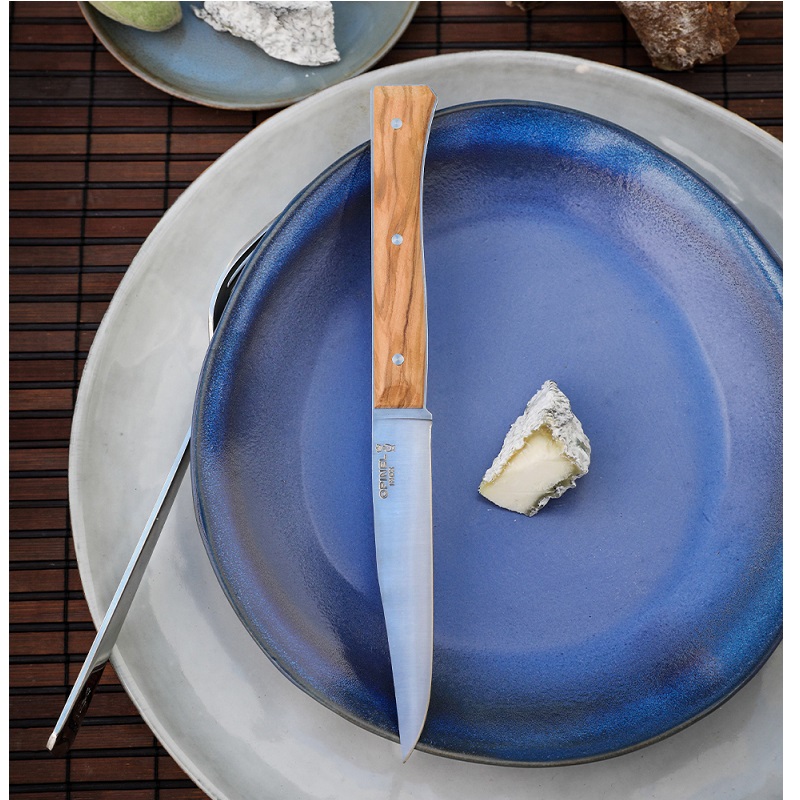 Coffret 4 couteaux de table facette olivier - opinel 