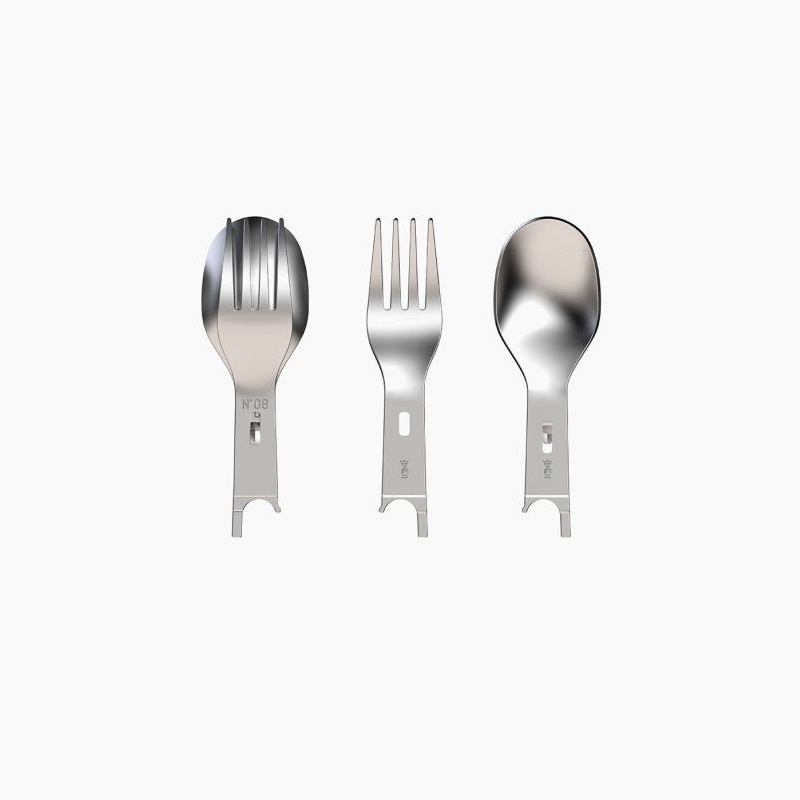Accessoires picnic 1 cuillere et une fourchette amovible pour couteau de poche n°8 - opinel 