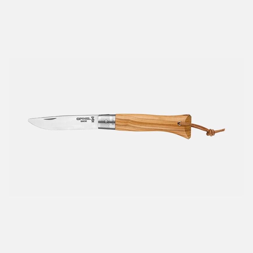 Couteau de poche pliable à bout rond opiflex neo6 olivier - opinel 