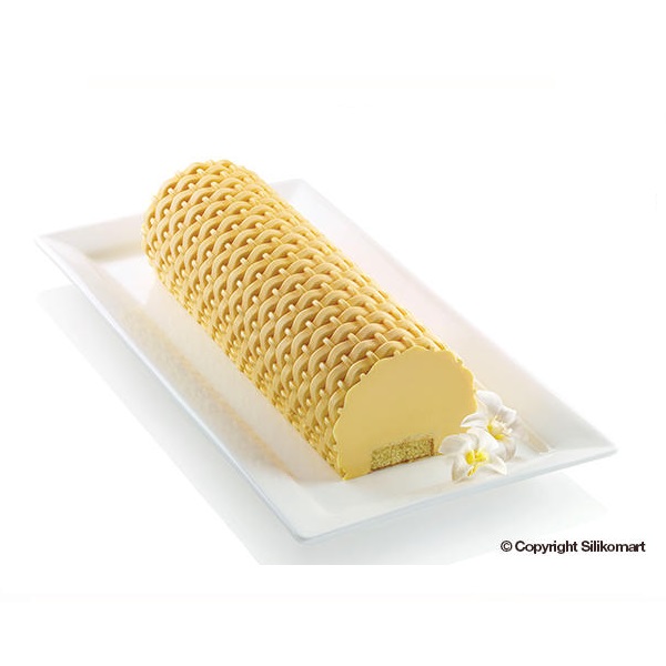Moule a buche en silicone magic 3d entrelacs 25 cm- silikomart