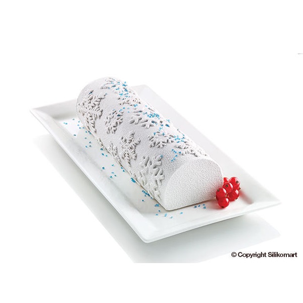 Moule a buche en silicone frozen buche 25 cm- silikomart