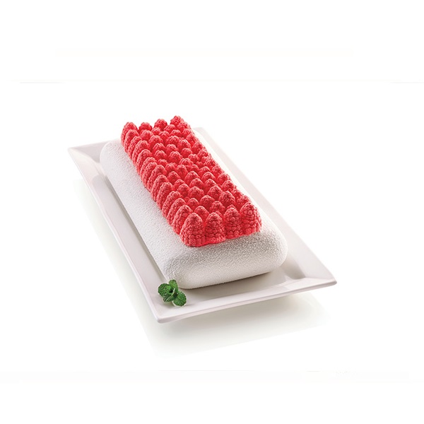 Moule en silicone tarte a la framboise 3d tutti rossi 30 cm - silikomart