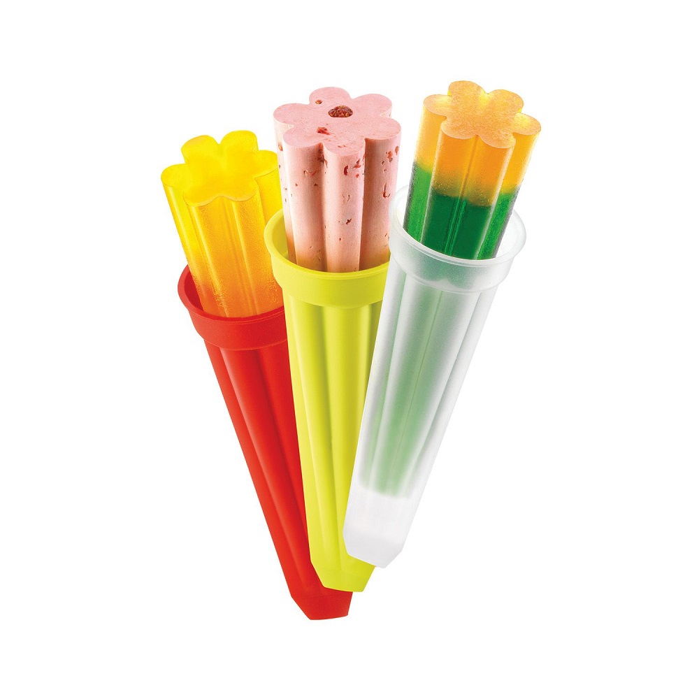 Lot de 3 moules à glace en silicone stampo ghiaccioli - silikomart