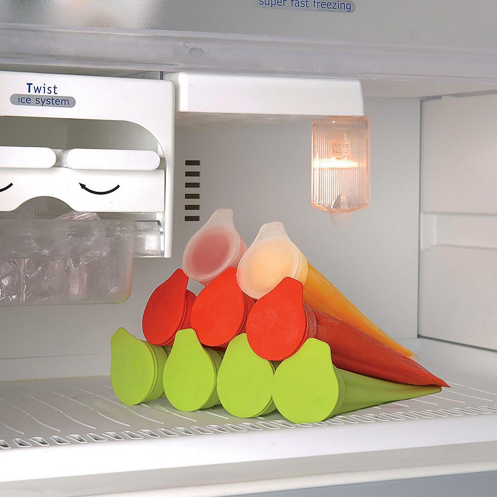 Lot de 3 moules à glace en silicone stampo ghiaccioli - silikomart