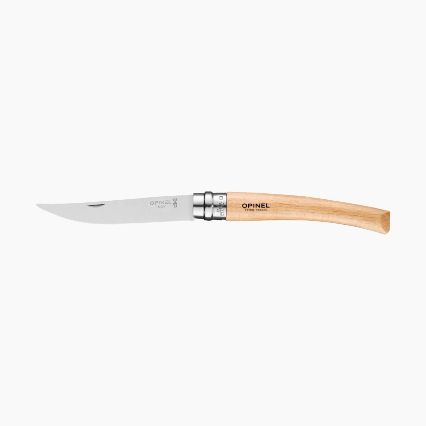 Couteau de poche pliable effilé n°10 hêtre - opinel 