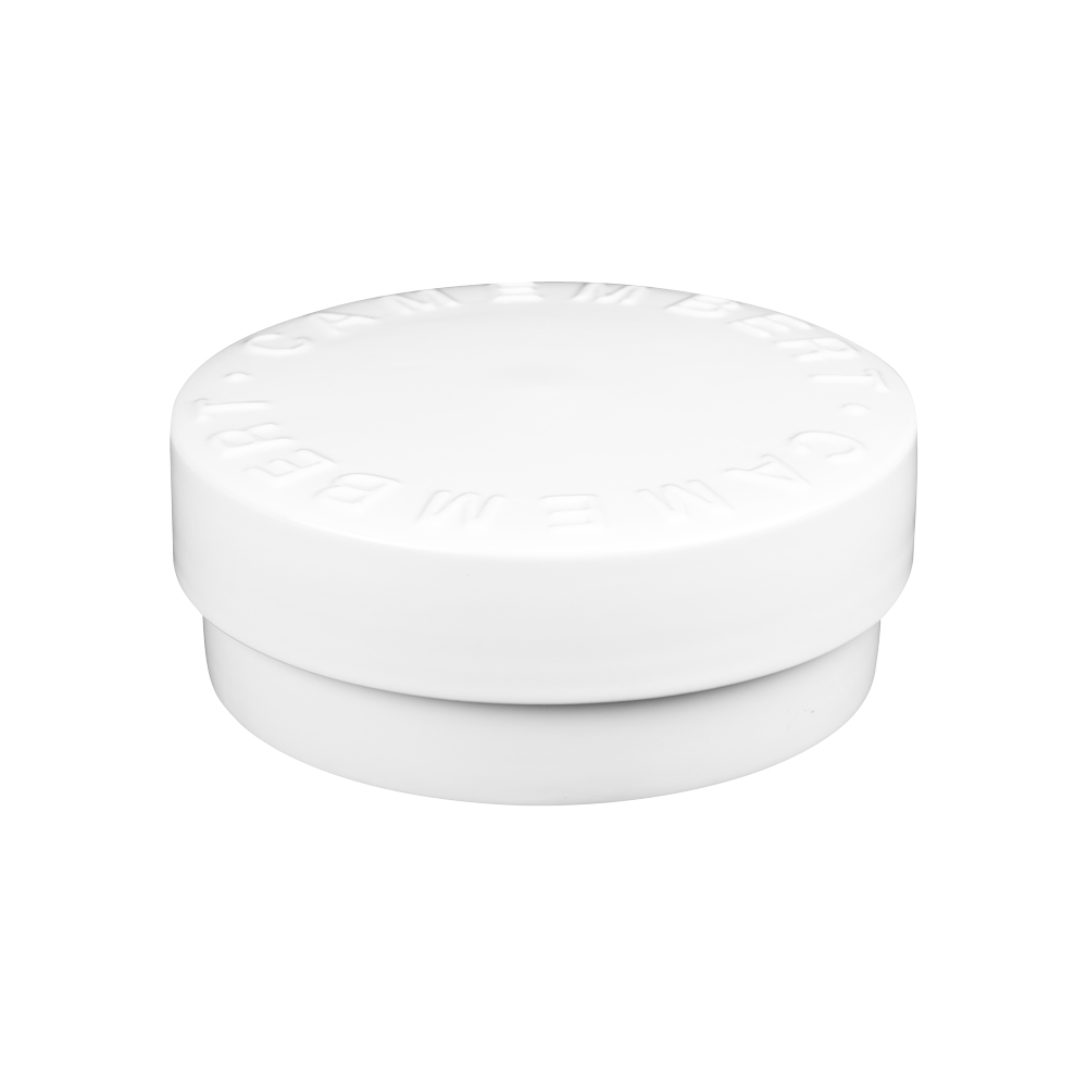 Boite a camembert en porcelaine 14,5 cm - table et passion