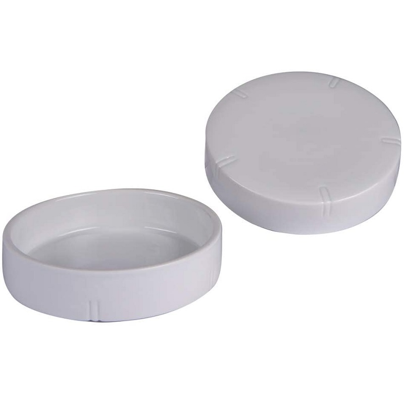 Boite a camembert en porcelaine 14,5 cm - table et passion