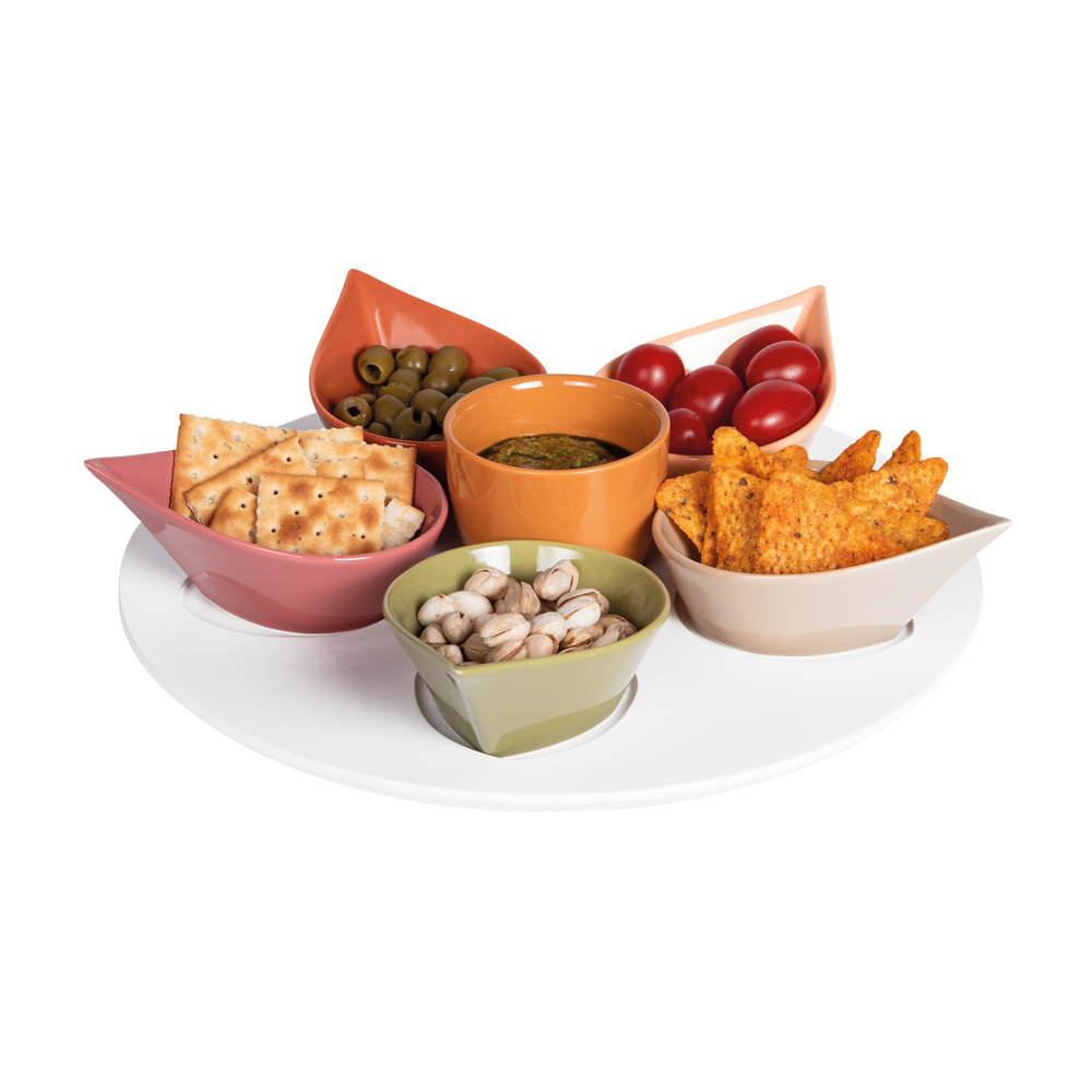 Service apéritif 7 pièces udaipur ø34 cm - table et passion