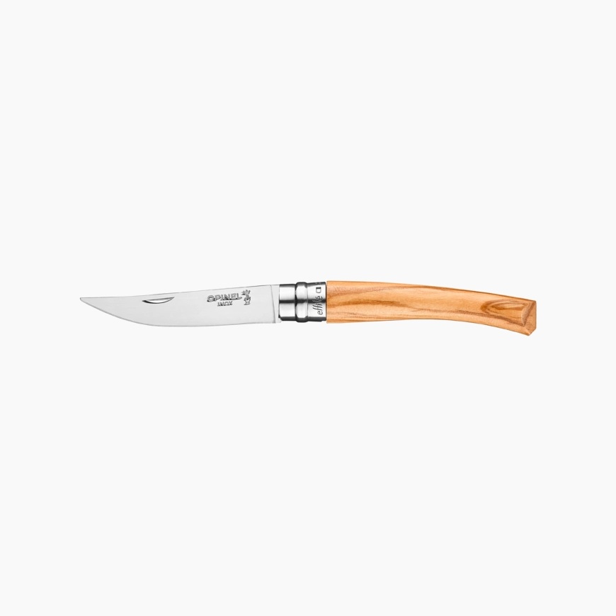Couteau de poche pliable effilé n°08 olivier - opinel 