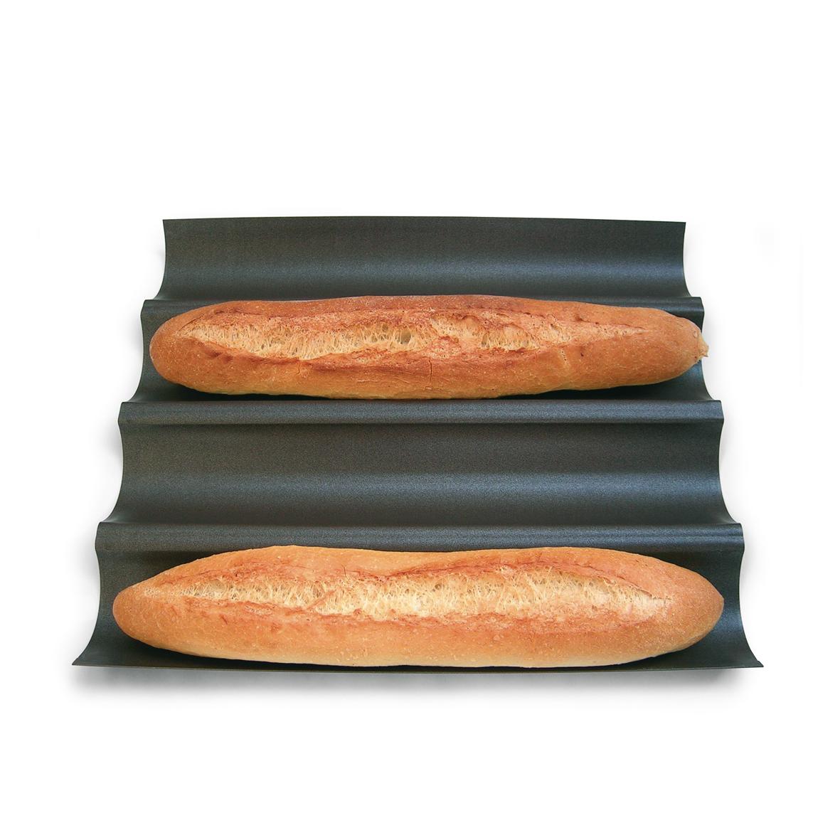 Plaque 4 baguettes anti-adherente - ustensiles a patisserie - gobel