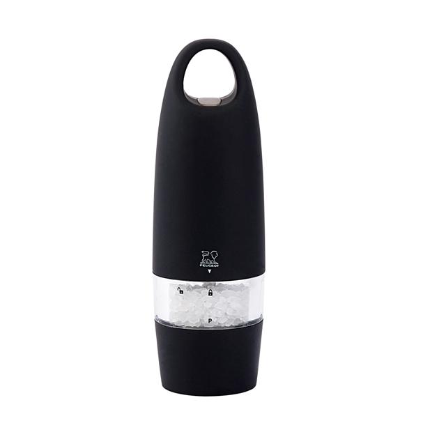 Moulin a sel electrique zest noir 18 cm - peugeot saveurs