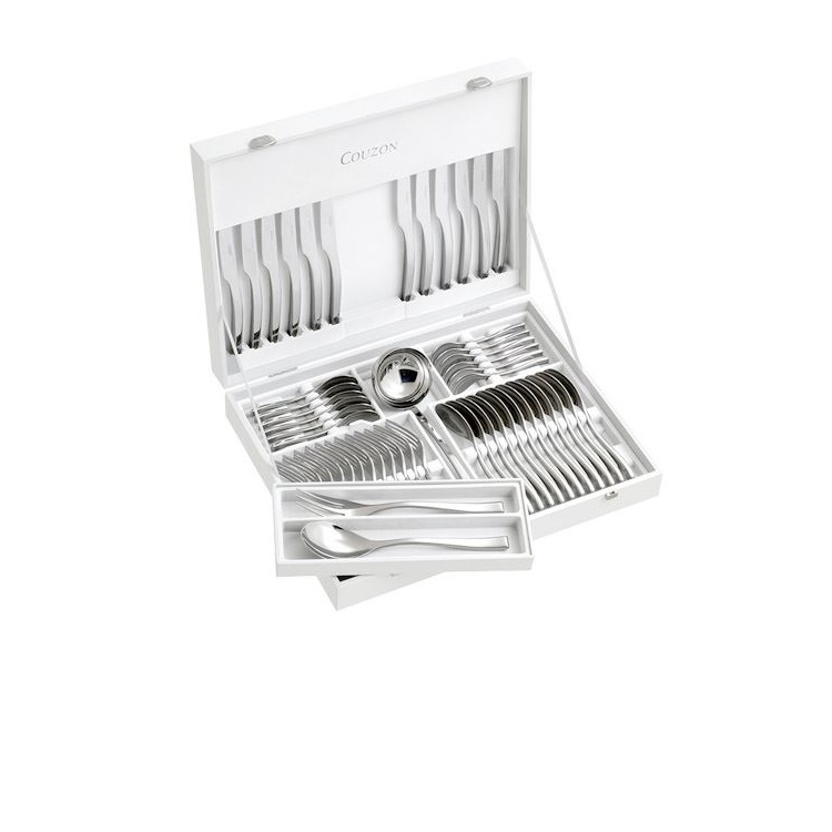 Steel coffret ecrin 50 couverts de table en inox forge - couzon
