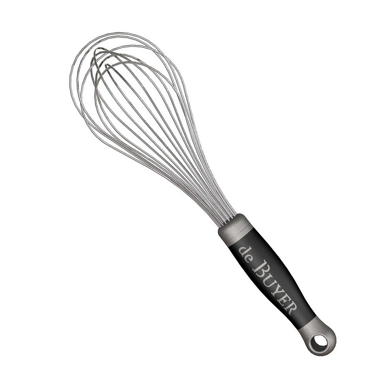 Fouet professionel a manche popypropylene fils inox 25 cm - de buyer