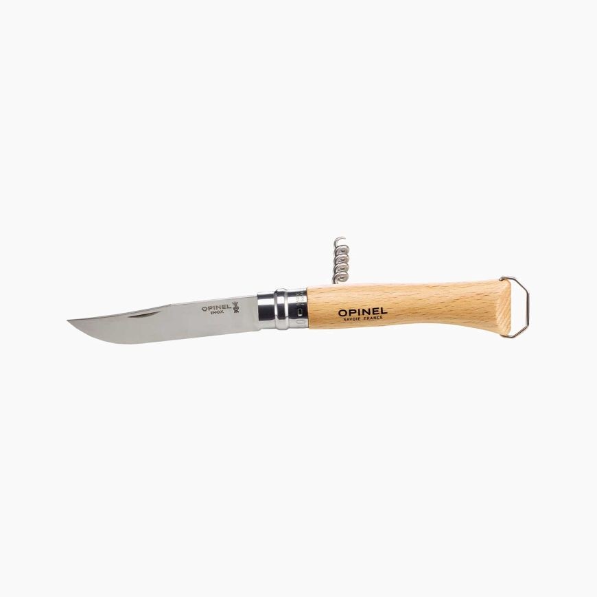 Coffret plumier en bois tire-bouchon décapsuleur - opinel 