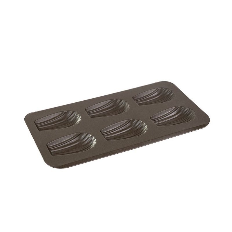 Plaque antiadherente 6 madeleines gourmandes 395 x 200 mm - gobel