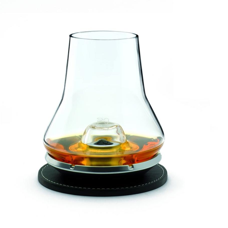 Set degustation whisky verre + sous verre - peugeot saveurs