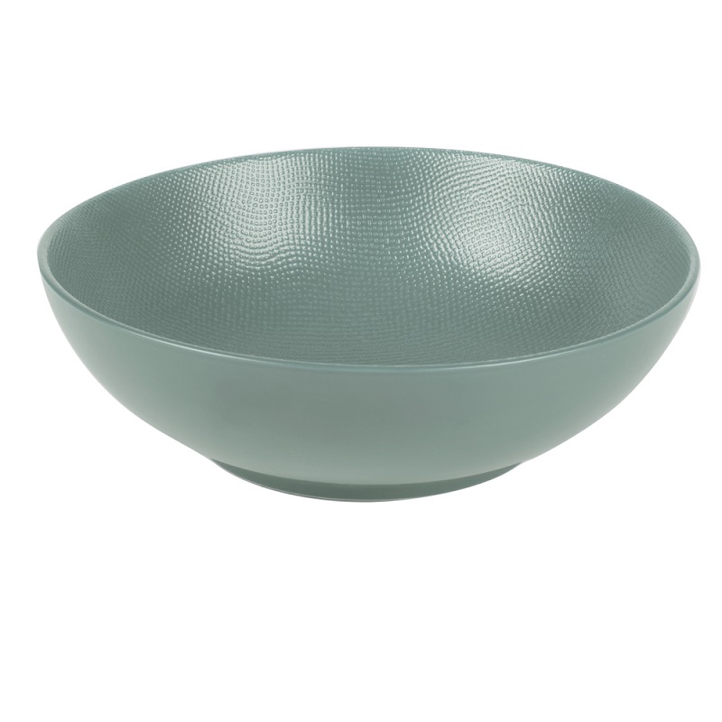 Lot de 6 assiettes calottes vesuvio bleu 19 cm - table et passion 