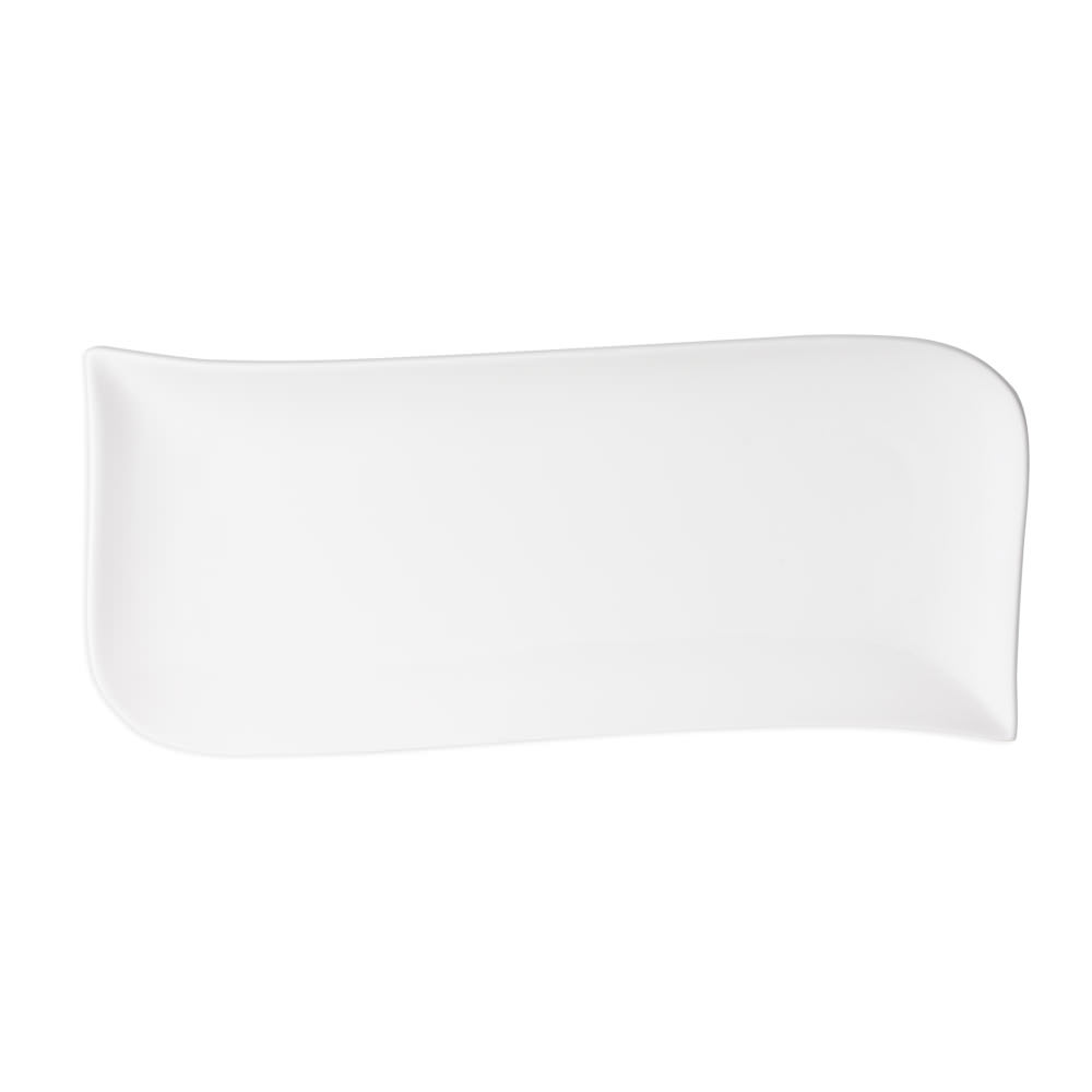 Plat de service recta en porcelaine 48 x 19.5 cm melody - table et passion 