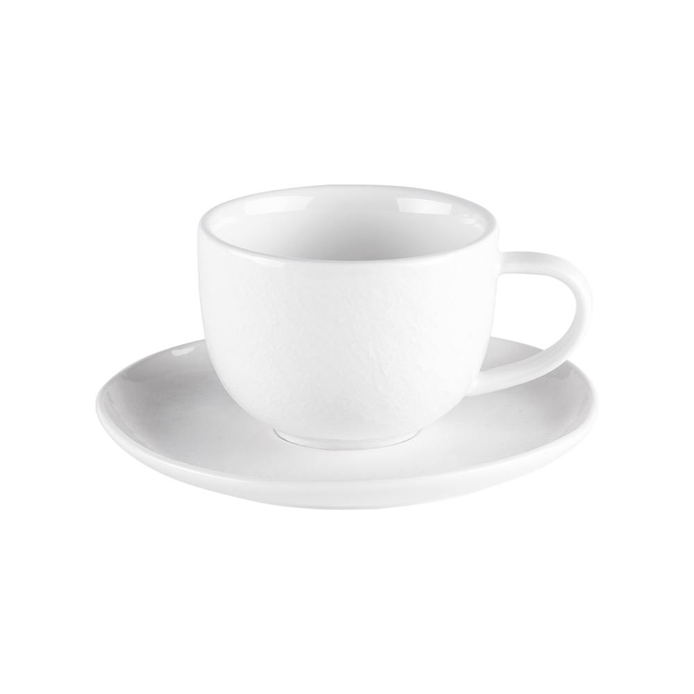 Lot de 6 tasses et sous-tasses à café ecume 9 cl - table et passion 