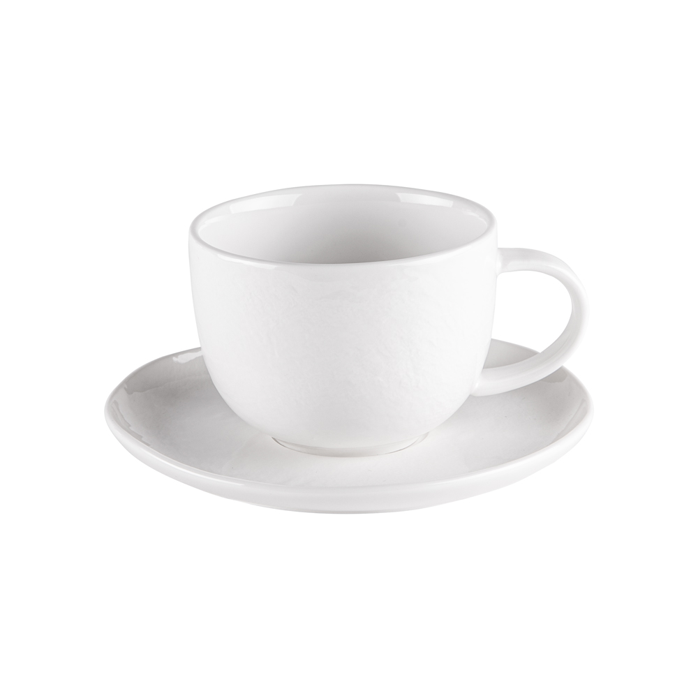 Lot de 6 tasses et sous-tasses à thé ecume 22 cl- table et passion 