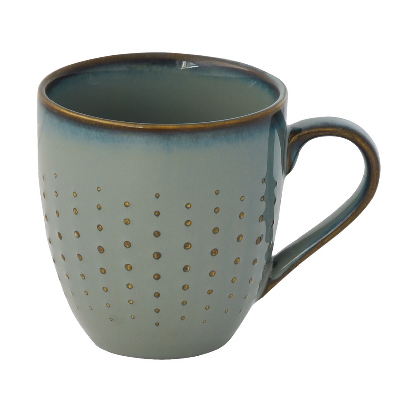 Mug en porcelaine drops celadon 35 cl - easylife