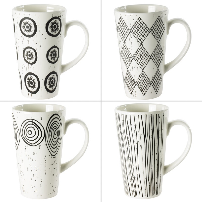 Coffret 4 mugs 42 cl palawan - table et passion