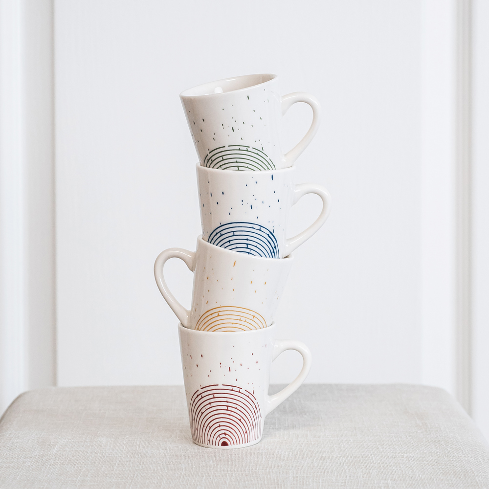 Coffret de 8 tasses 9 cl rio - table et passion 