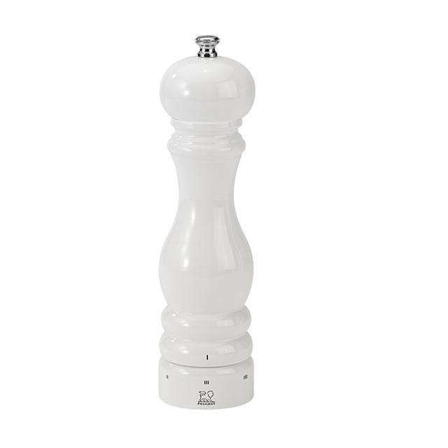 Moulin a sel en bois laque blanc paris u'select 22 cm - peugeot saveurs