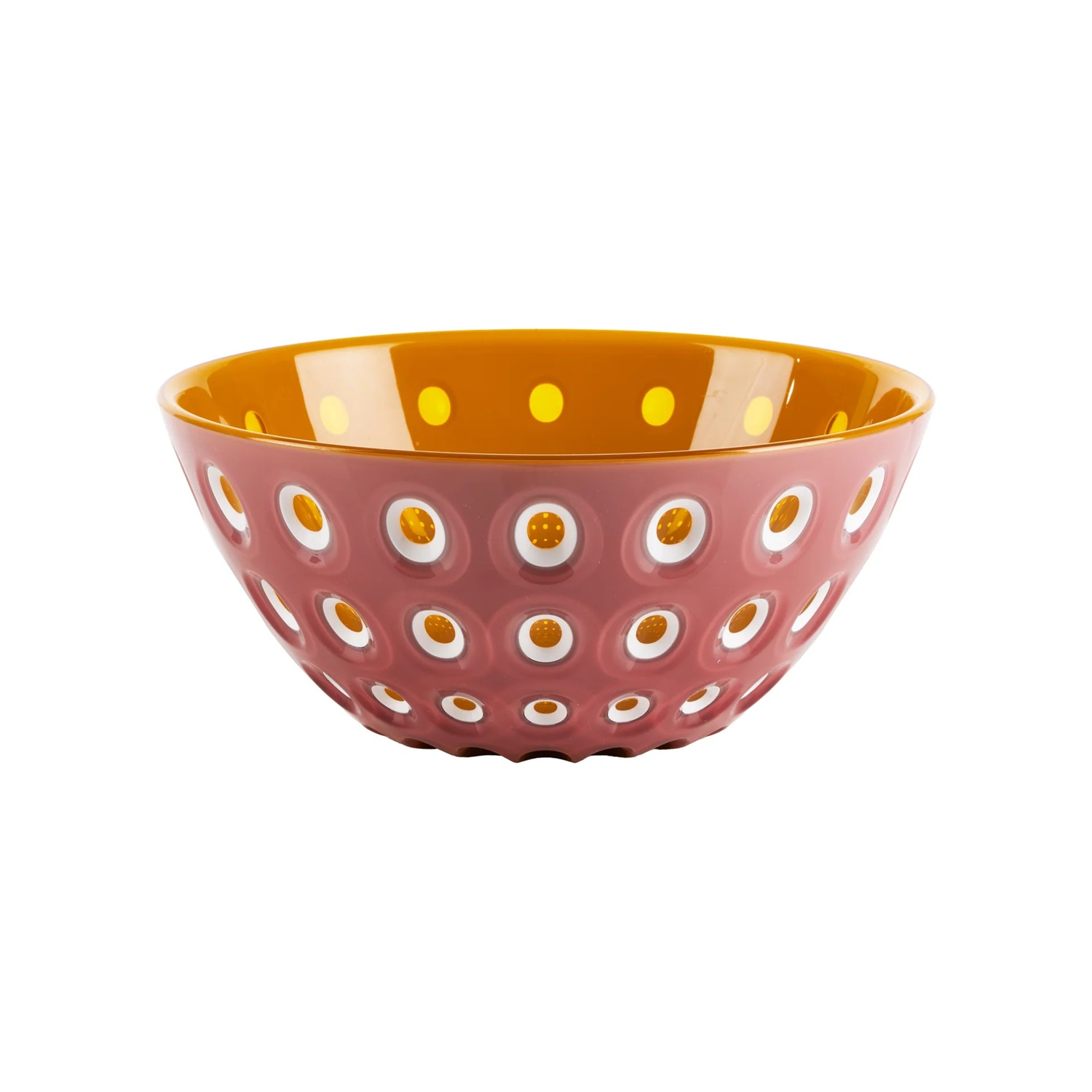 Saladier 25 cm le murrine mauve-caramel - guzzini