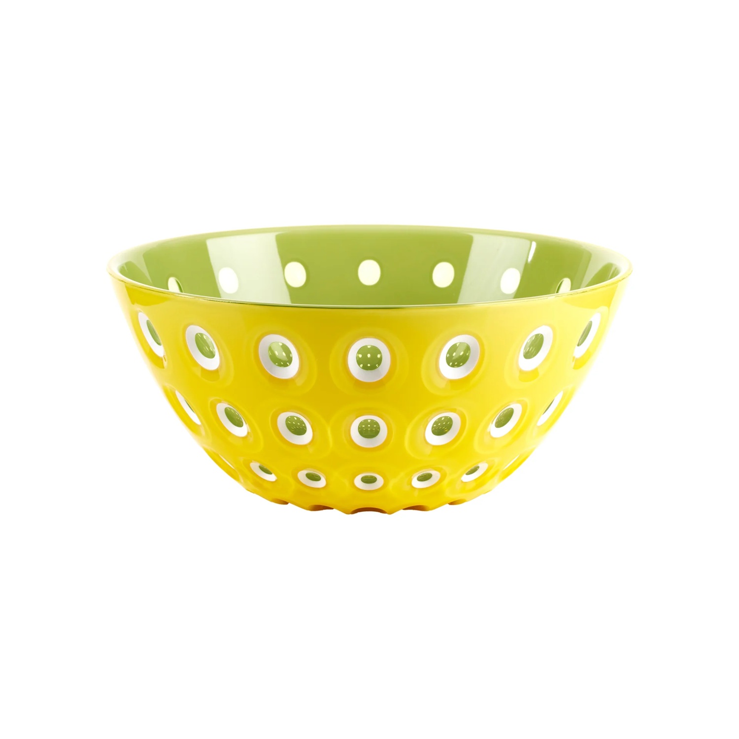 Saladier 25 cm le murrine jaune safran - water lily green - guzzini