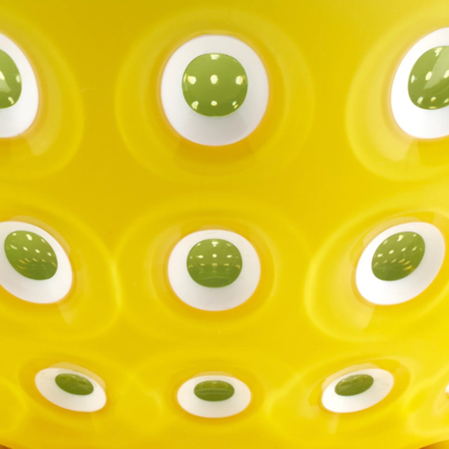 Saladier 25 cm le murrine jaune safran - water lily green - guzzini