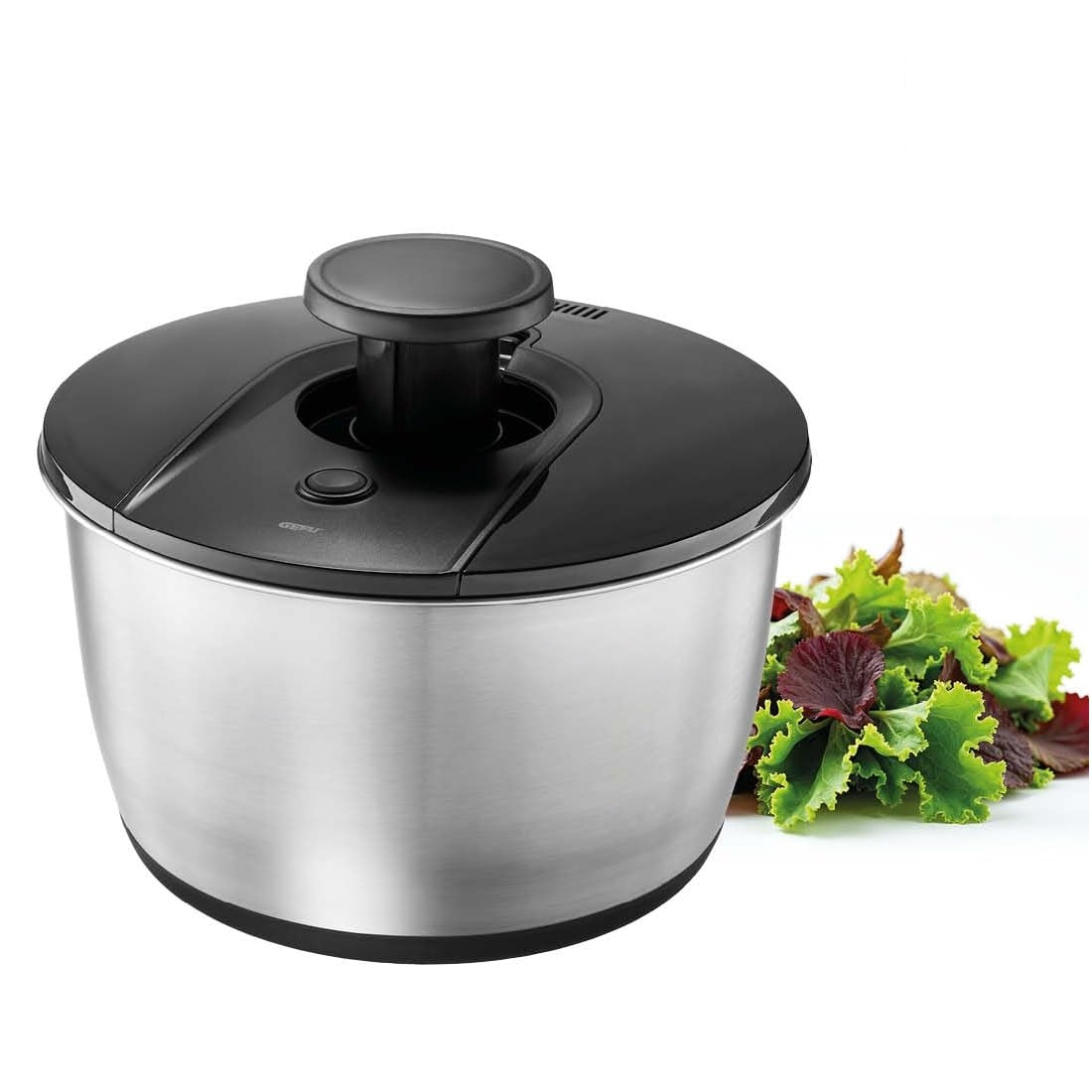 Essoreuse à salade push it, acier inoxydable, ø 25 cm - gefu 