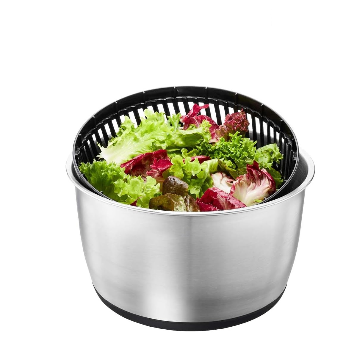 Essoreuse à salade push it, acier inoxydable, ø 25 cm - gefu 