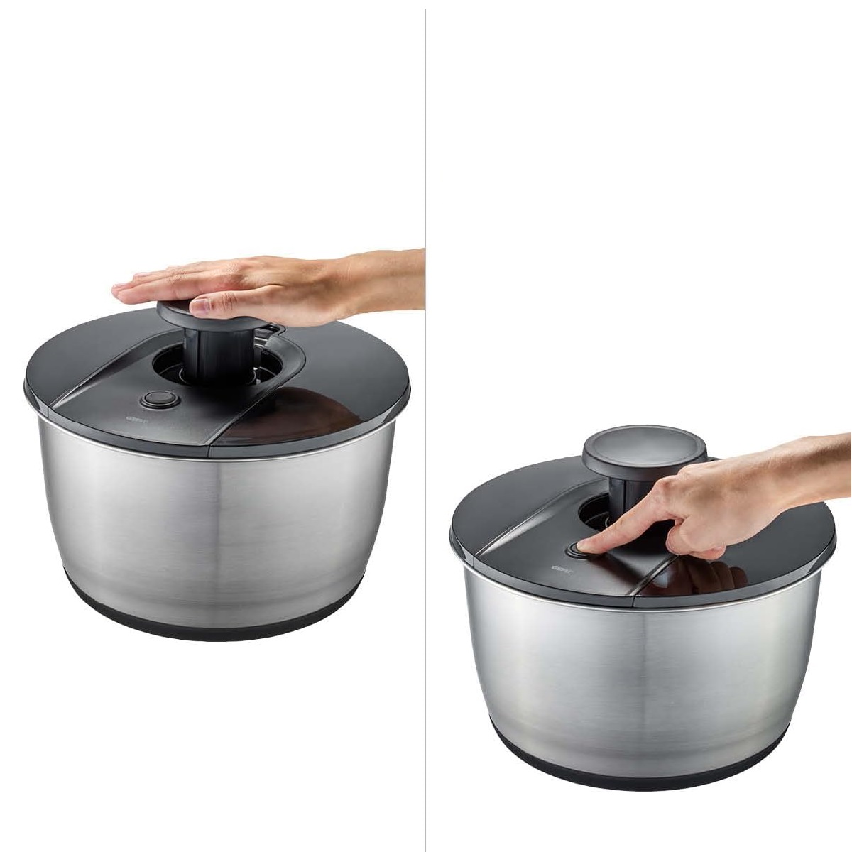 Essoreuse à salade push it, acier inoxydable, ø 25 cm - gefu 