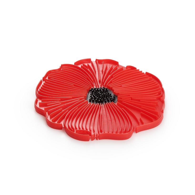 Manique en silicone decor coquelicot - charles viancin