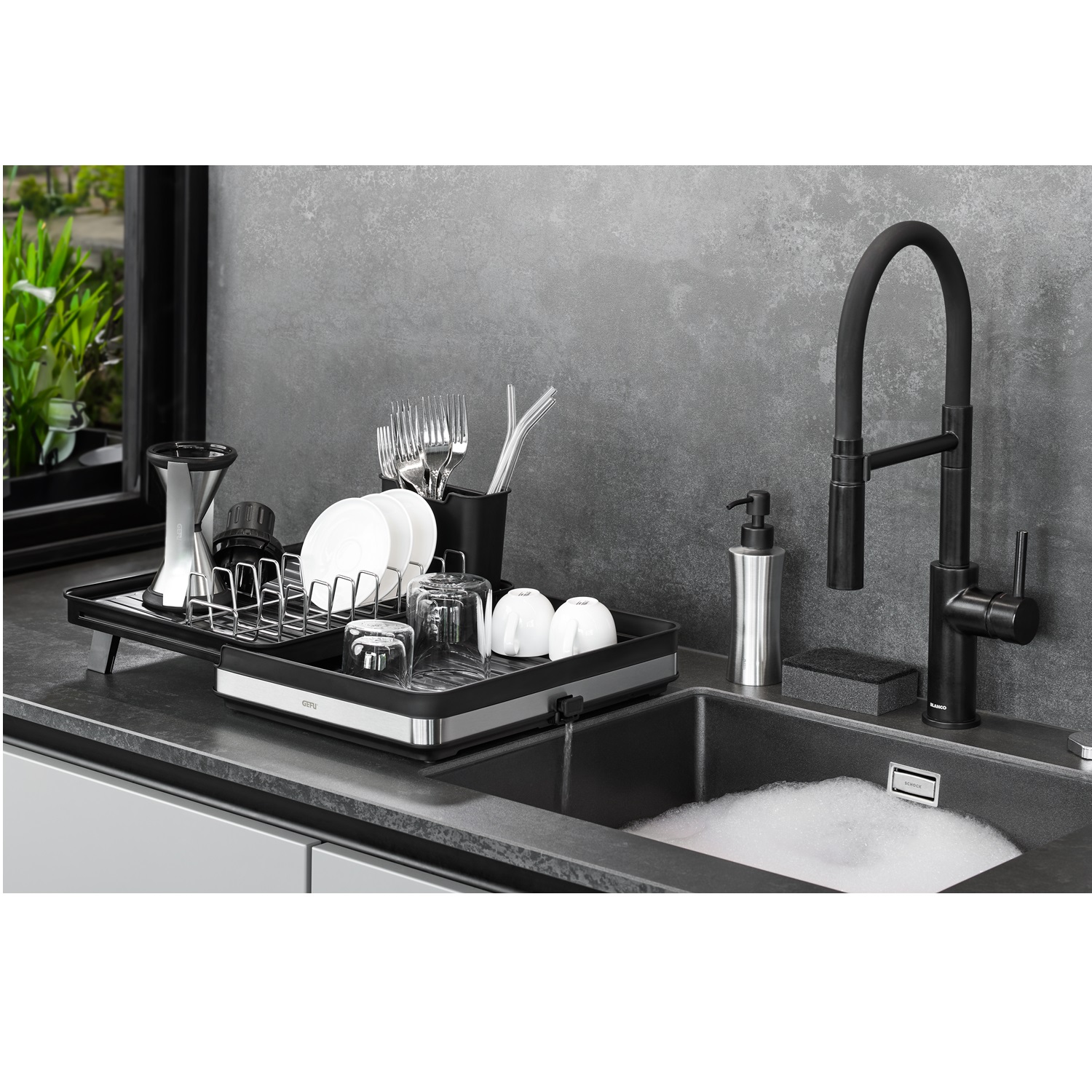 Smartline é gouttoir à vaisselle extensible - gefu