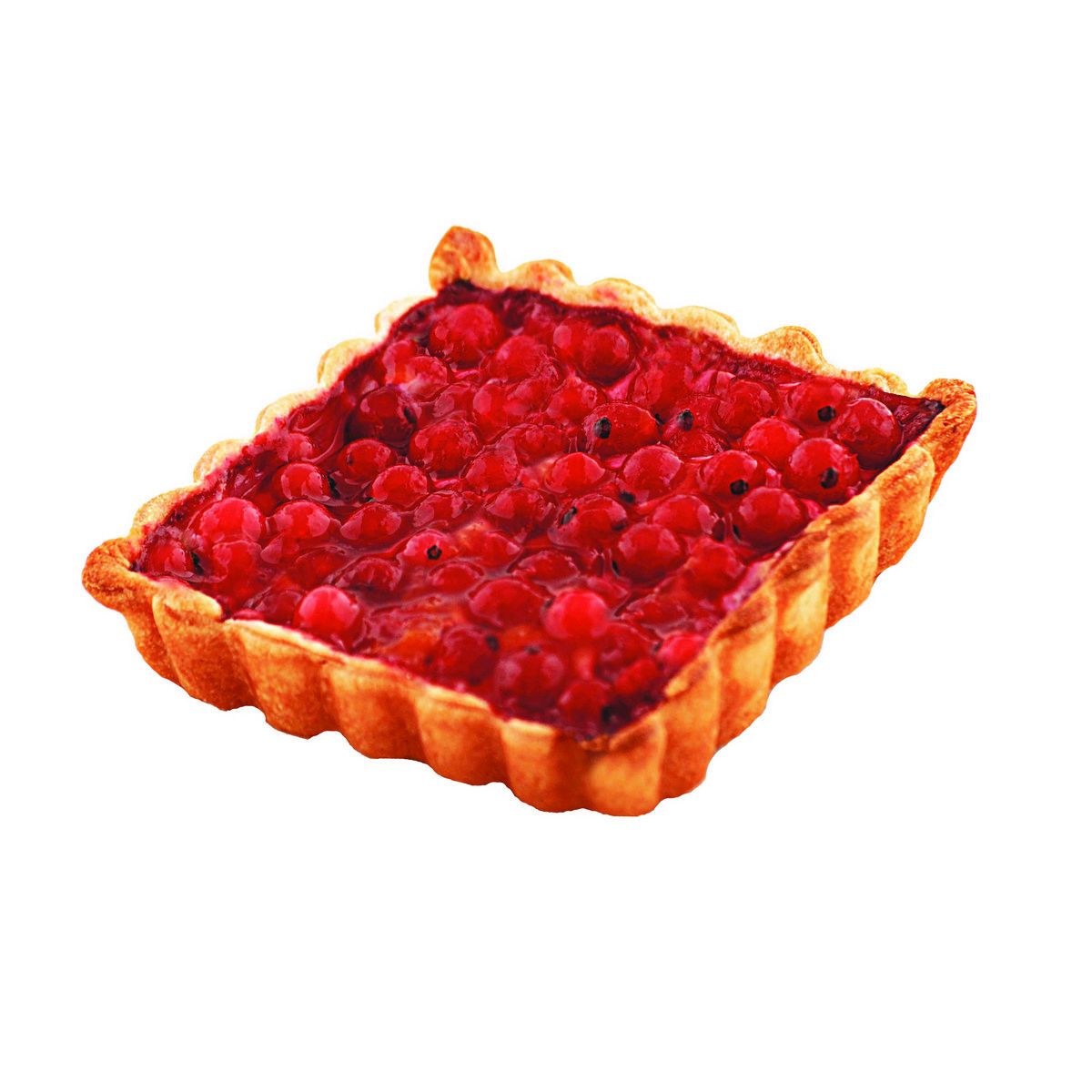 Tartelette carrée cannelée - antiadhérent (sans pfas) - fond fixe - 10x10 cm h20 mm - gobel
