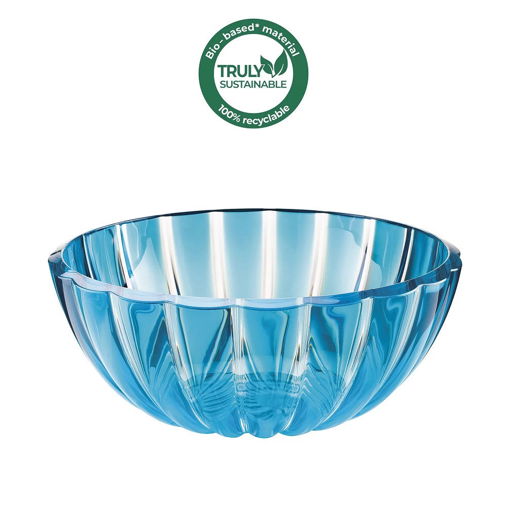 Saladier 25 cm dolcevita bleu turquoise 3l - guzzini