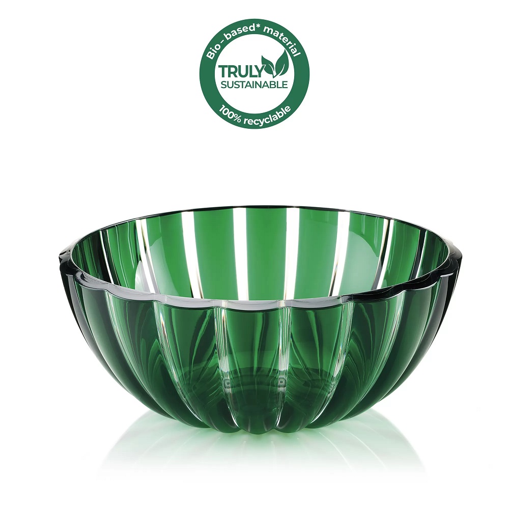 Saladier 25 cm dolcevita vert emeraude 3l - guzzini