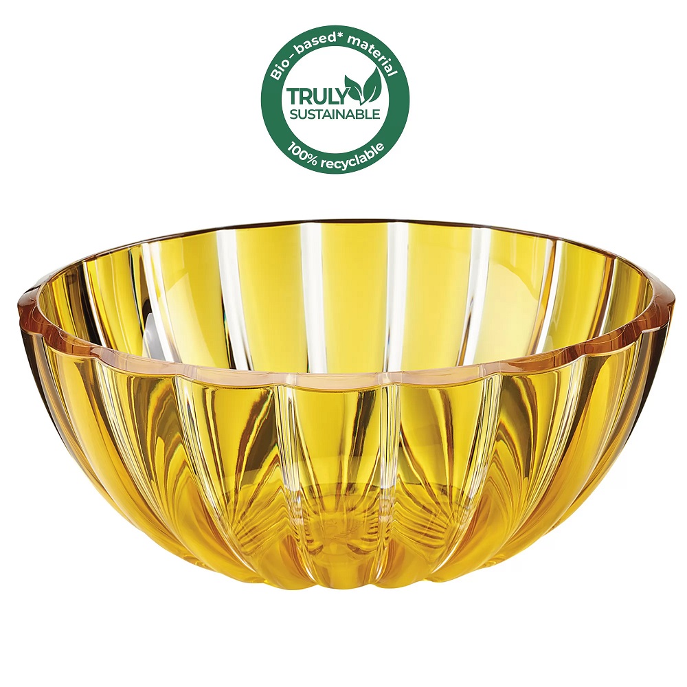 Saladier 30 cm dolcevita jaune ambre 4,9l - guzzini