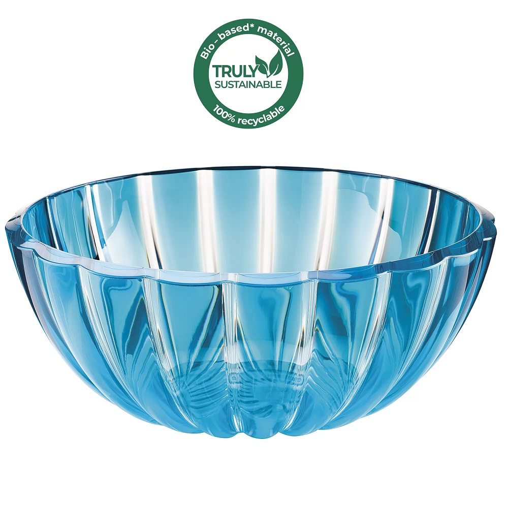 Saladier 30 cm dolcevita bleu turquoise 4,9l - guzzini